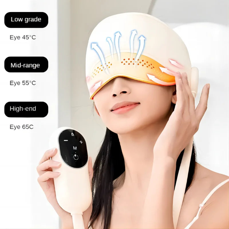 Air Pressure Head Eye Massager Electric 6 Zones Airbag Migraine Relief Cap Massager for Relax Improve Sleep Stress Relief