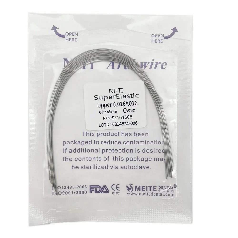 10pcs/pack Orthodontic Dental Super Elastic Oval Form Niti Round/Rectangular Arch Wires Dental Niti Arch Wire Dentist Product