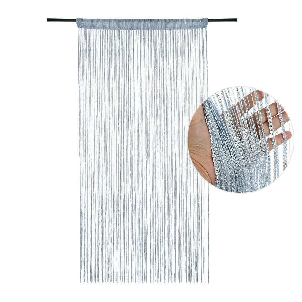 1M*2M Hot Sale Door And Window Panel Fly Screen Fringe Room Screen Tassel Panel Beaded Curtains Home Decoration