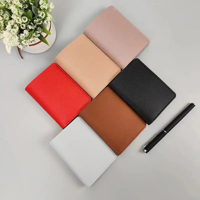 Classic Designer PU Leather Small Wallet for Men Short Simple Women's Purse Fashion Ultra Thin Credit Card Bag Coin Purse