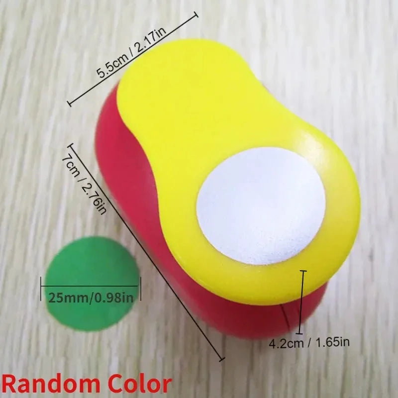 8/16/25/38/50mm Random Color Circle Punch DIY Embossing Punches Scrapbooking Machine Paper Cutting Hole Punch Rounder Cutter