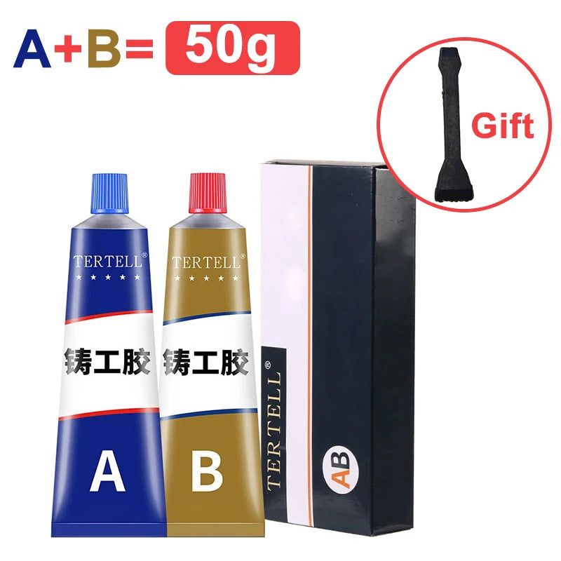 AB Casting Repair Glue High Temperature Resistant Liquid Metal Welding Filler Metal Repair Glue for Metal Casting Defect