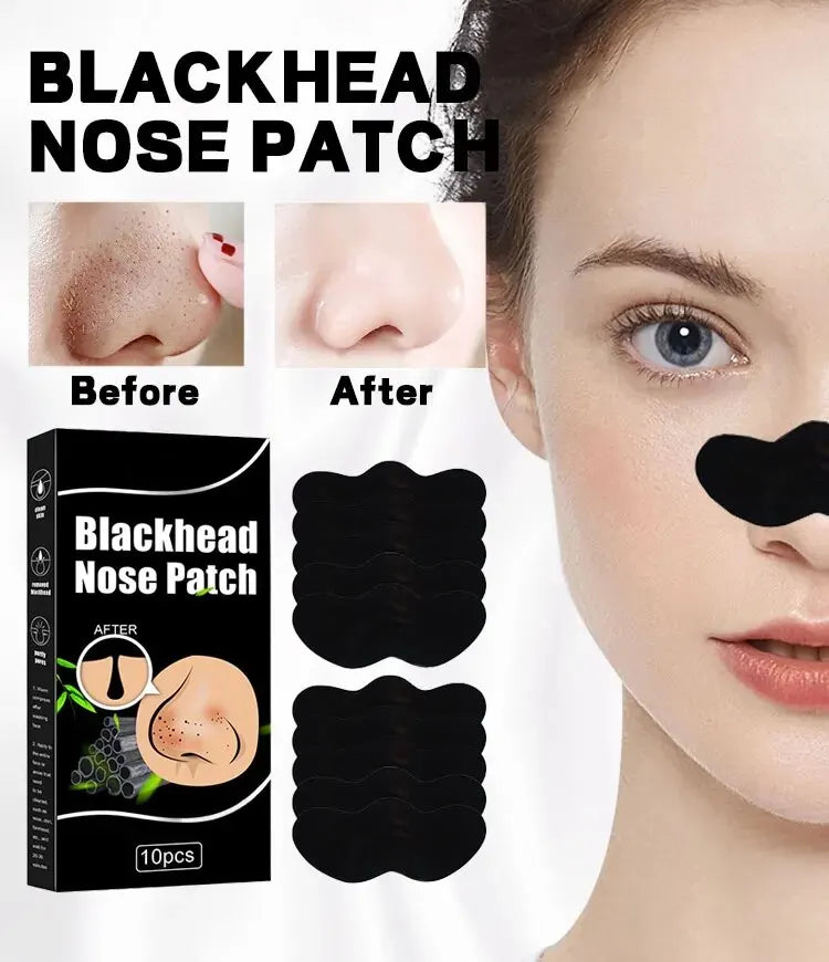 Black Pig Nose Stick Bamboo Charcoal To Remove Blackheads, Remove Acne, Clean Pores, Adsorb Oil And Dirt Nose Film Nose Stick