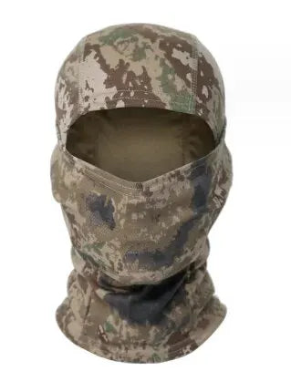 Camouflage Outdoor Riding Mask Outdoor Sun Protection Single Hole Quick Dry Mesh Mask