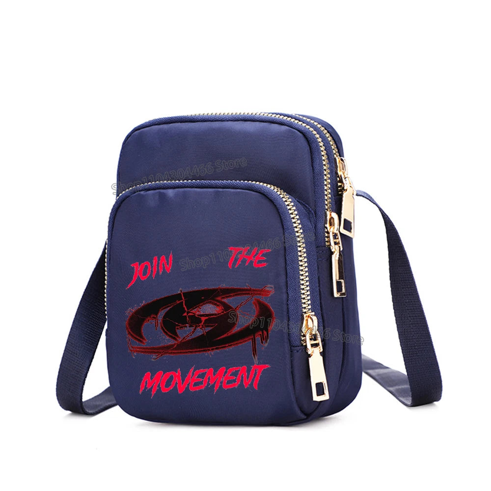 Ateez Merch Kpop Bag for Women Cell Phone Purse Crossbody Nylon Bags Shoulder Strap Handbag Female Teenagers Underarm Square Bag