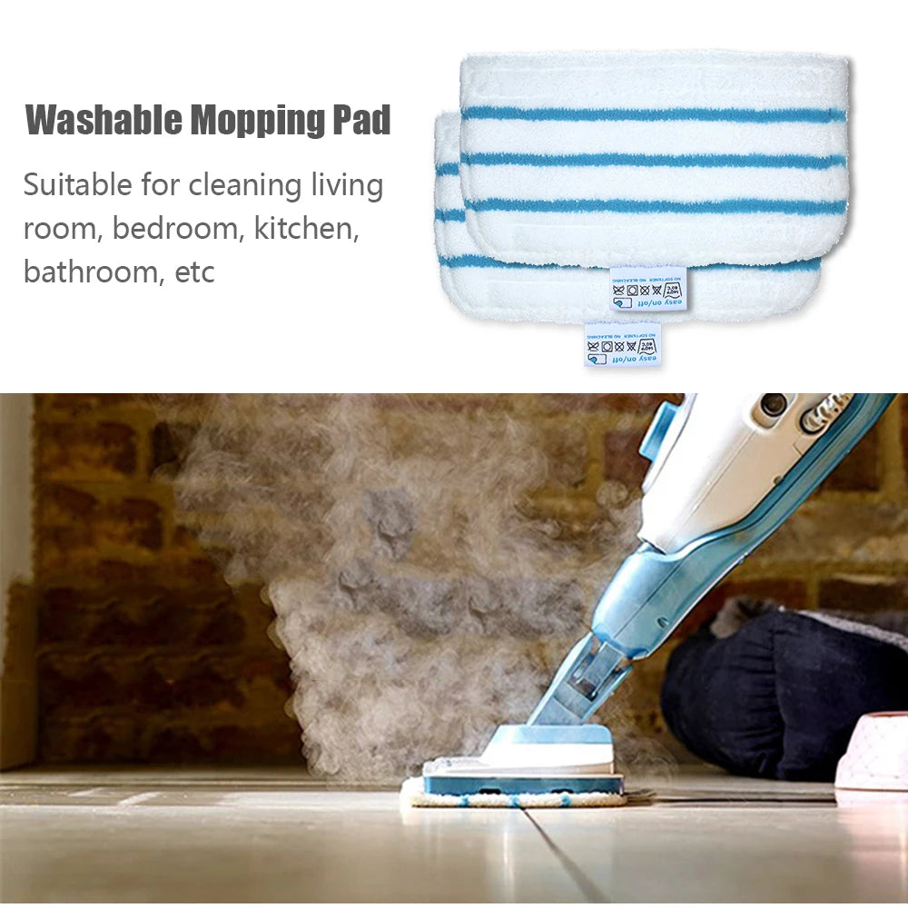 5 Pack Mop Pads Replacement for Black + Decker Steam Mop FSM1610/ FSM1630 Washable Mopping Pad Accessories Household