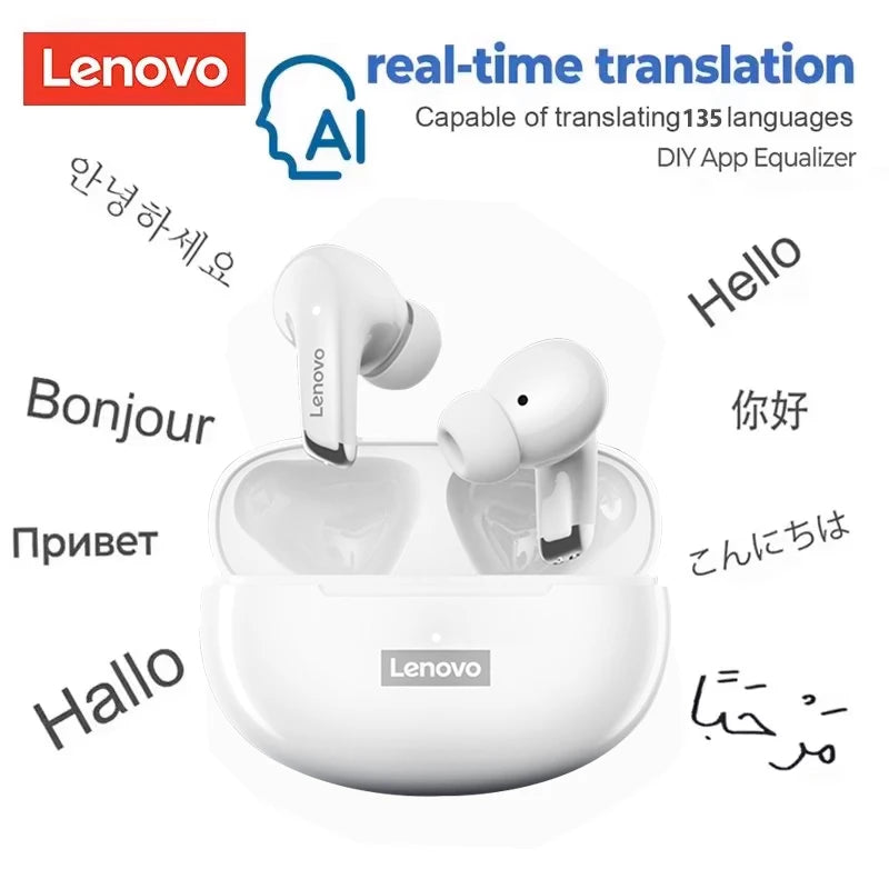 Choice Lenovo LP5 Wireless Bluetooth Earphone Fast Charging Long Endurance HD Call With Microphone Sports Waterproof Headset