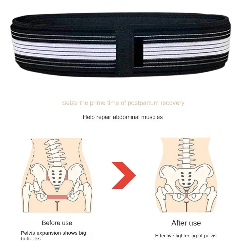 BraceTop 1 PCS Sacroiliac Hip Belt Adjustable Hip Support Belt Non-Slip Pelvic Support Belt Breathable Tailbone Protector Belt