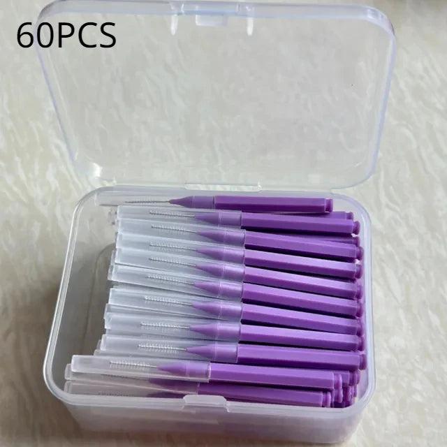 30/60/120Pcs Interdental Brushes Health Care Tooth Escova Interdental Cleaners Orthodontic Dental Teeth Brush Oral Hygiene Tool