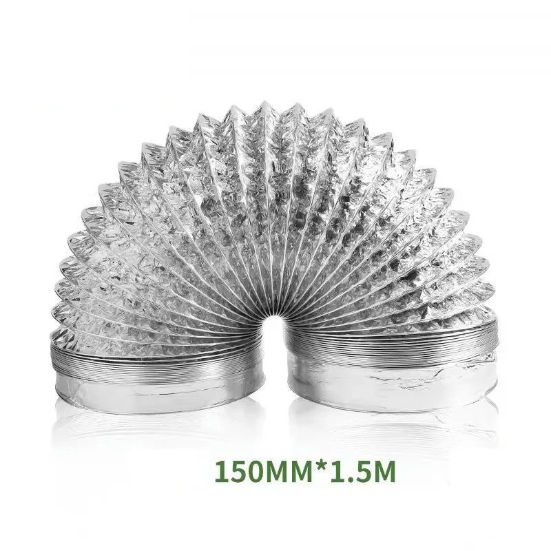 80/100/120/150/200 mm Encrypted Aluminum Foil Ventilation Pipe Scalable Smoke Tube Kitchen Outlet Bathroom Exhaust Fan Hose