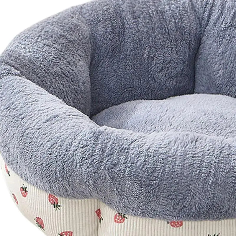 Cat Beds For Indoor Cats Donut Cuddler Pet Round Bed Machine Washable Calming Soft Cat Bed All Seasons Warm With Non-Slip Bottom