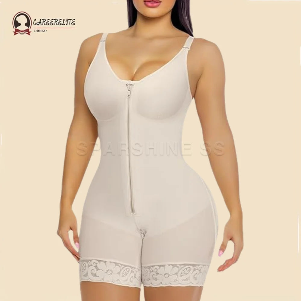 Colombianas Corset High Compression Full Body Shaper Girdles Woman Adjustable Clasps Buttock Lifter Slimming Push Up Body Shaper