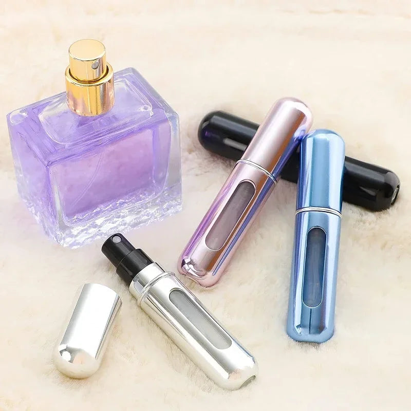 5ml/8ml Perfume Refill Bottle Rechargeable Perfume Dispenser Mini Refillable Spray Jar Pump Empty Cosmetic Atomizer for Travel