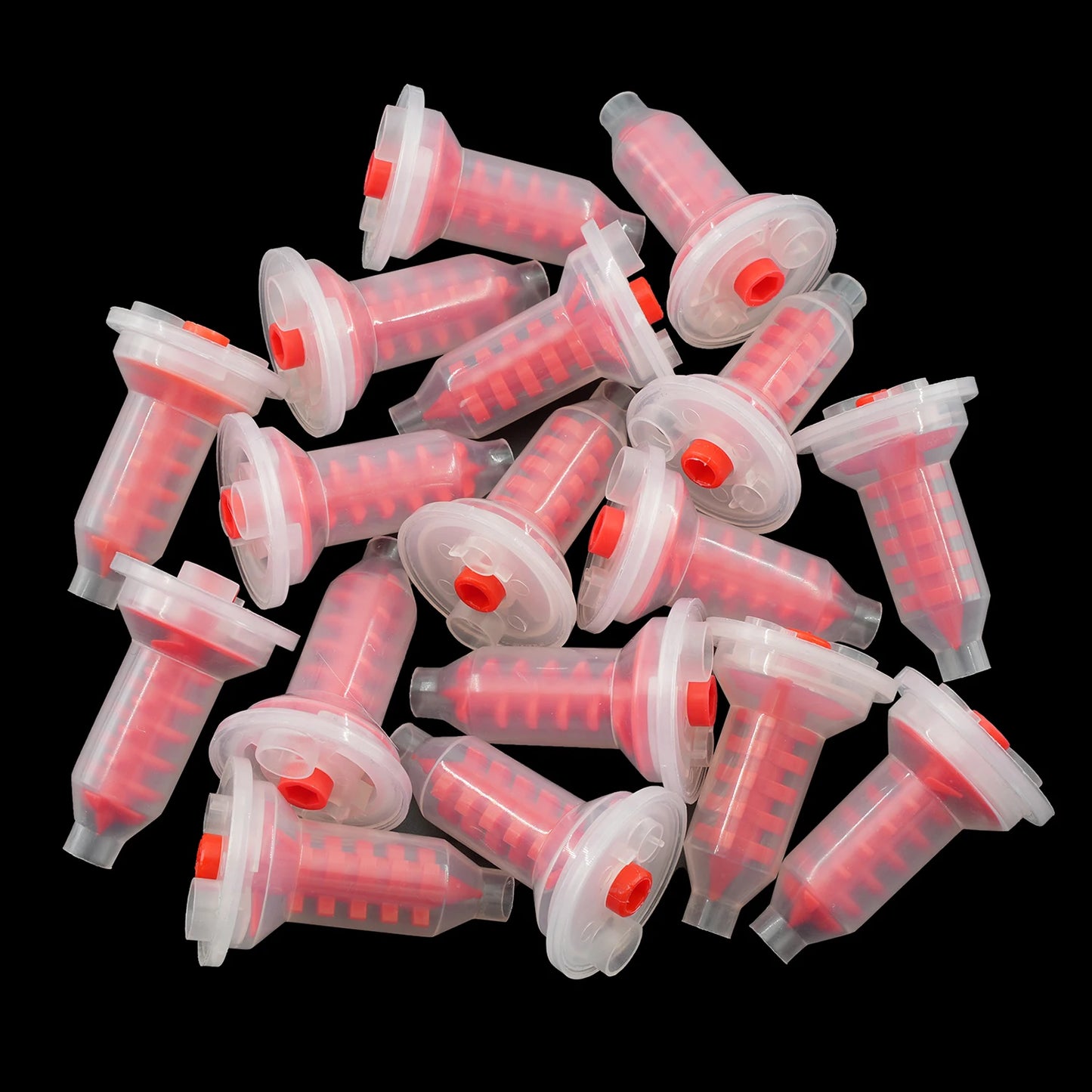 50pcs/Lot Dental Mixing Tips Impression Materials Lab Denture Color Tubes Disposable Silicone Rubber Dentistry Material