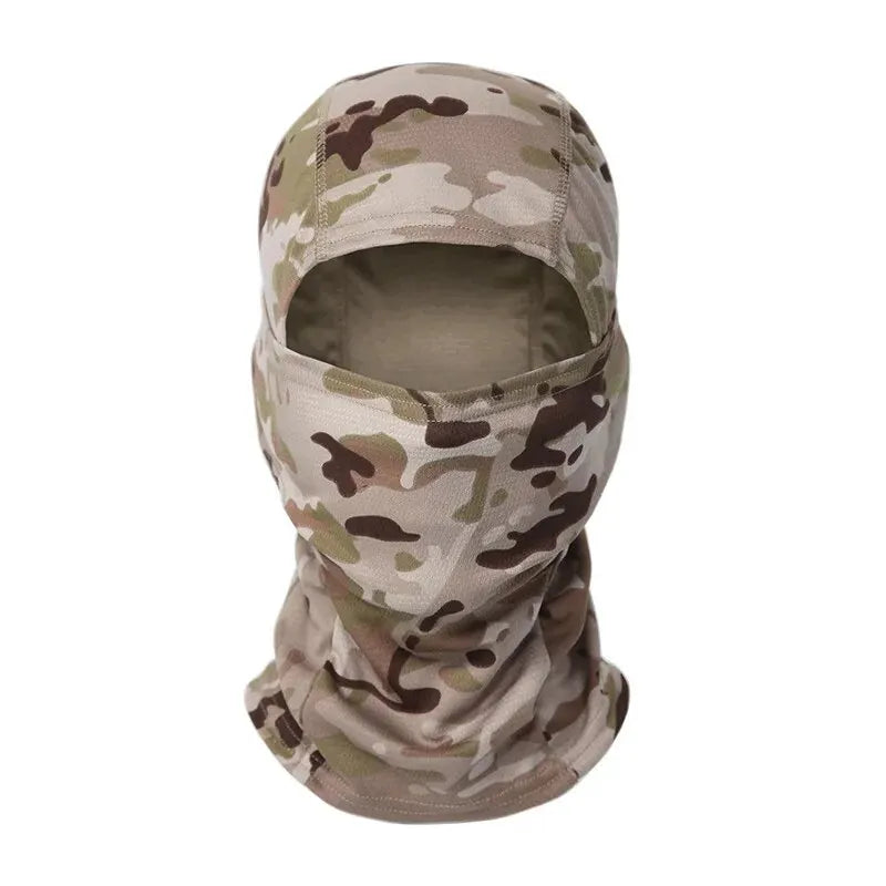 Camouflage Outdoor Riding Mask Outdoor Sun Protection Single Hole Quick Dry Mesh Mask