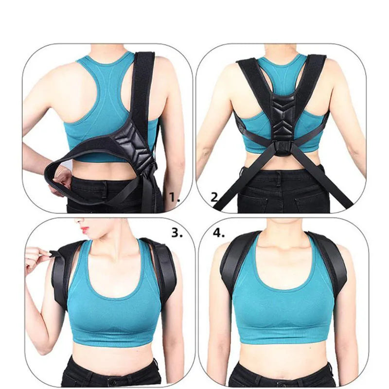 Back Posture Correction Belt Hunchback Corrector Adult Men and Women Sitting Posture Correction Belt Shoulder Straight Back