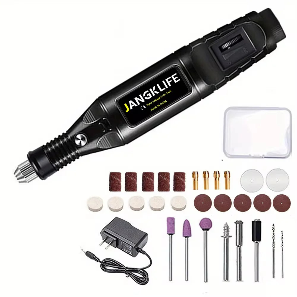 9V Mini  Drill Electric Carving Pen Variable Speed   Drill Rotary Tools Kit Engraver Pen for Grinding Polishing