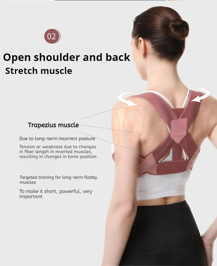 Back Brace Posture Corrector for Women and Men, Shoulder Brace Back straightener Breathable Hunchback Corrector Reshape Body