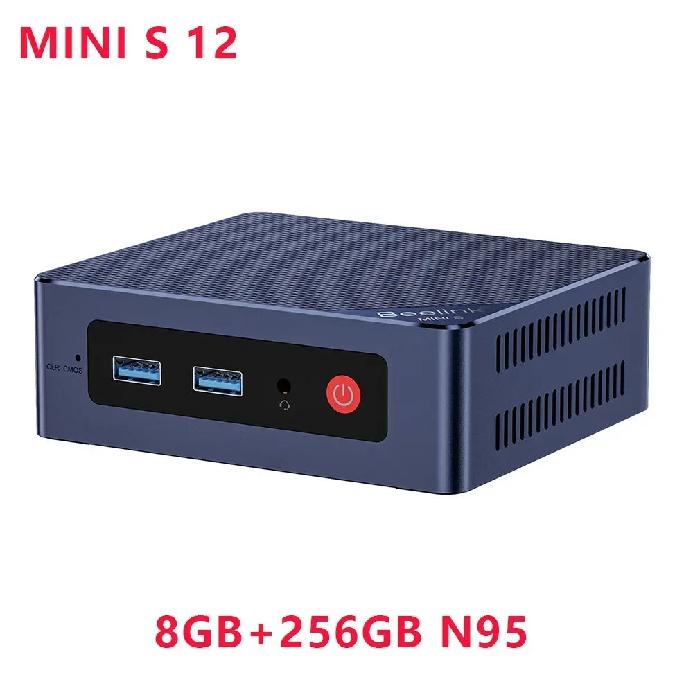 Beelink Mini S12 Pro Alder Lake N100 MINI PC DDR4 16GB 500GB WIFI6 BT5.2 Gamer Computer MINI S N5095 8GB 128GB EQ13 N200 Minipc