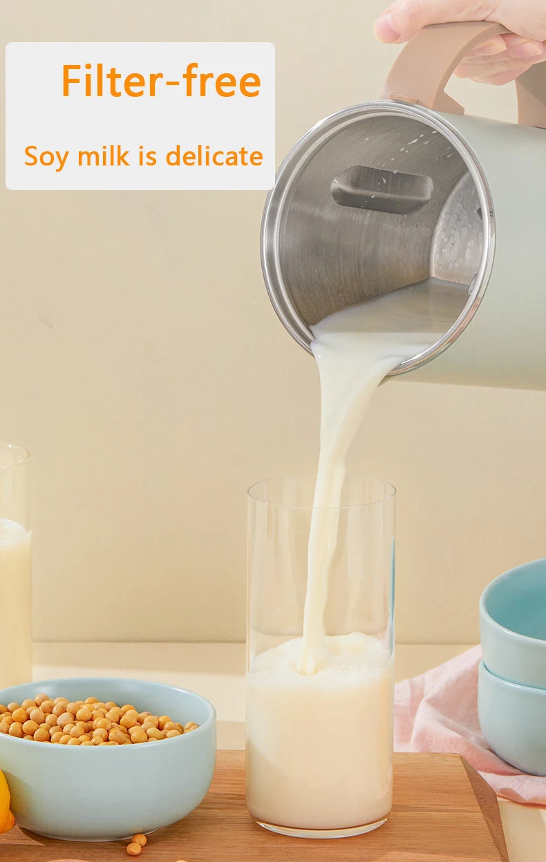 600ML Soymilk Machine Soy Milk Maker Electric Juicer Mixer Vegetable Extractor Food Blender Filter Free Soup Pot Tea Maker 220V