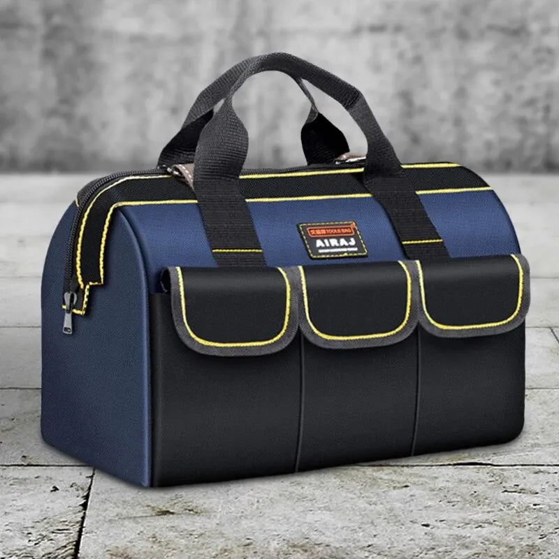 AIRAJ 13in New Electrician Tool Bag with Reflective Strip Oxford Cloth Wear-resistant Multi-Pocket Waterproof Storage