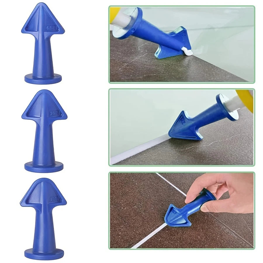 3PCS Caulk Nozzle Applicator Silicone Caulking Tools Kit, Sealant Nozzle Caulking Epoxy Piston Nozzle Accessories