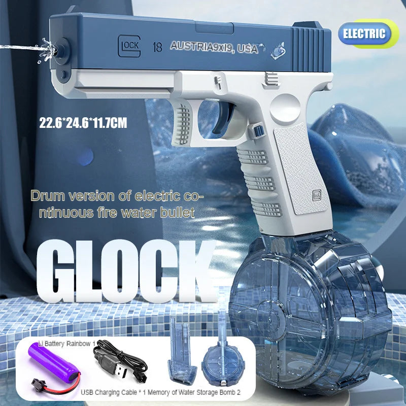 2024 New Summer Hot M416 Water Gun Electric Pistol Shooting Toy Full Automatic Outdoor Beach Toy For Kids Pistola De Agua Gift