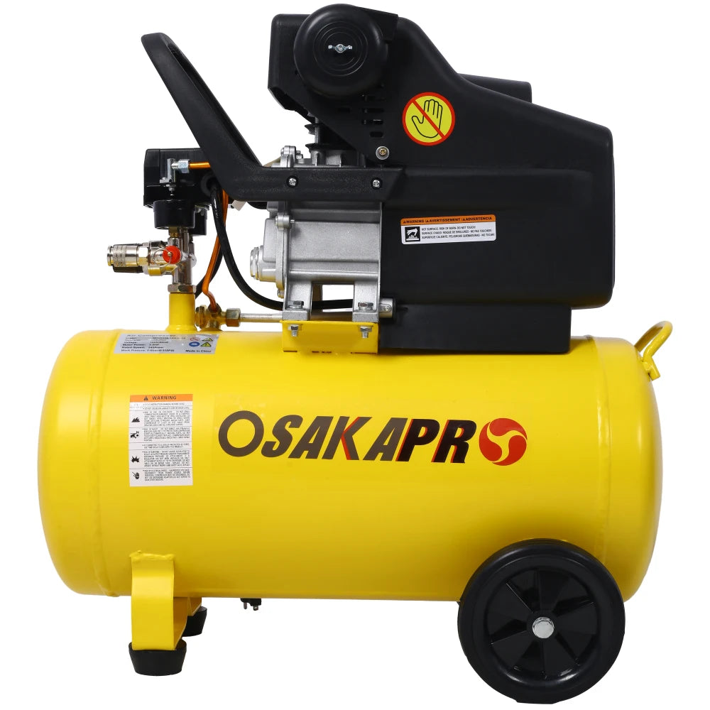 4.5HP 3.5HP Portable 13 Gallons Oil-Lubricated Air Compressor Tank Ultra Quiet Horizontal Tank Adjustable Pressure