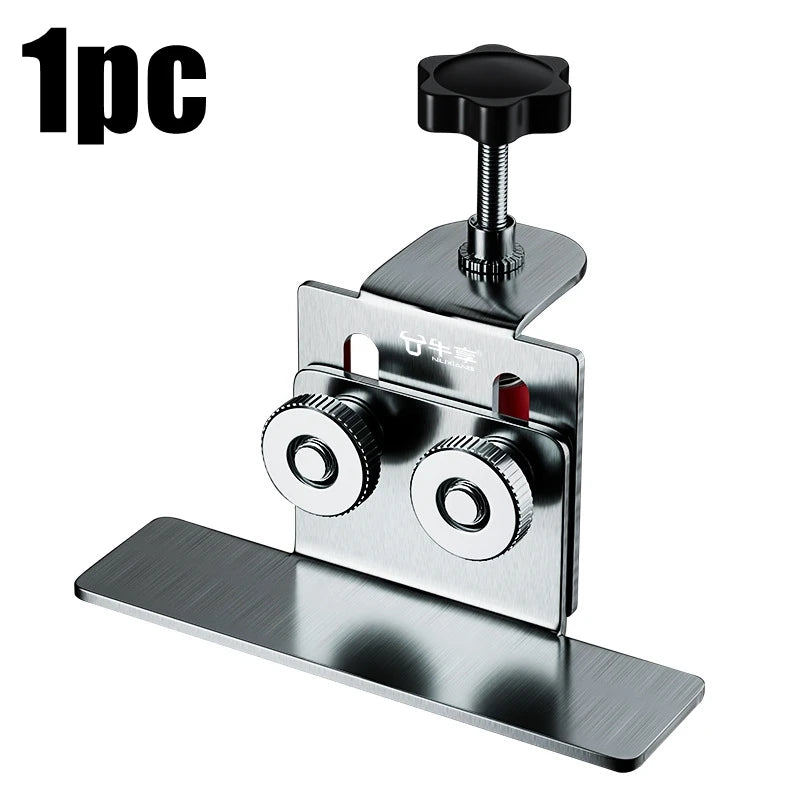 Cabinet Door Installation Tool Stainless Steel Cabinet Frame Fixture Household Portable Cabinet Door Mounting Jig Bracket