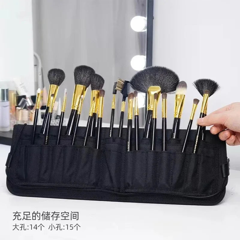 29/23 Holes Foldable Makeup Brush Bag Women Makeup Brush Tools Bag Organizer Travel Powder Cosmetic Sets Toiletry Case Holder