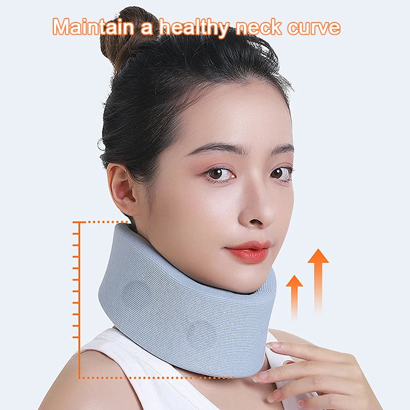 1PC Neck Support Neck Stretcher Cervical Brace Traction Cervical Collar Office Soft Foam Neck Brace Sleeping Neck Support Brace