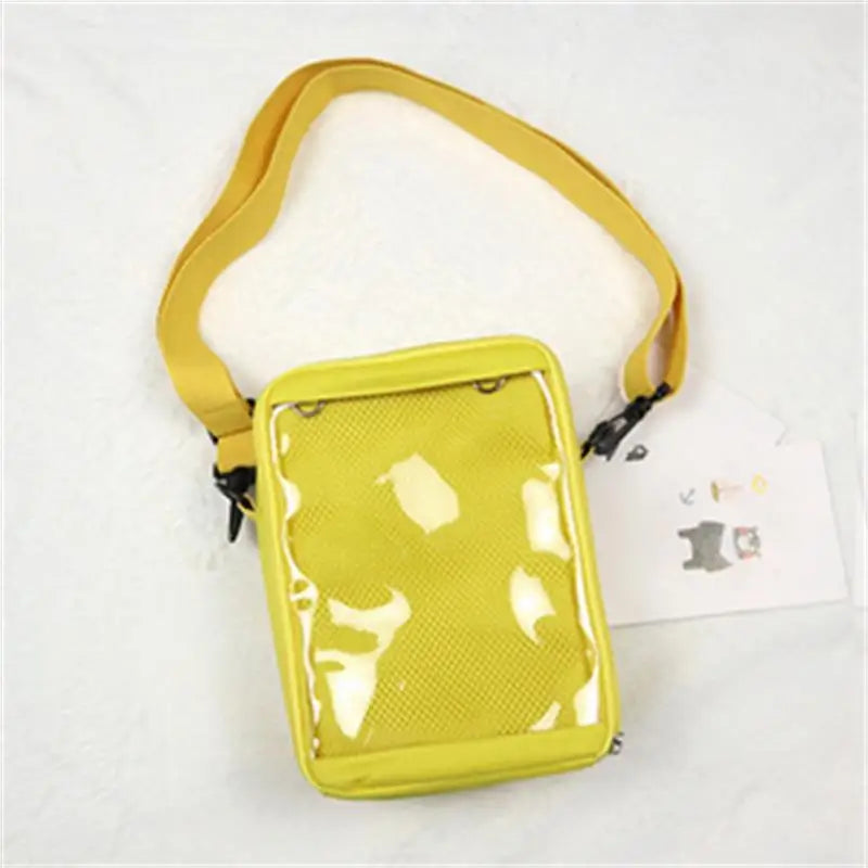 2024 Mini Crossbody Bags for Women Cute PVC transparent Small clear Ita Bag Black White women's Shoulder Purse for Phone