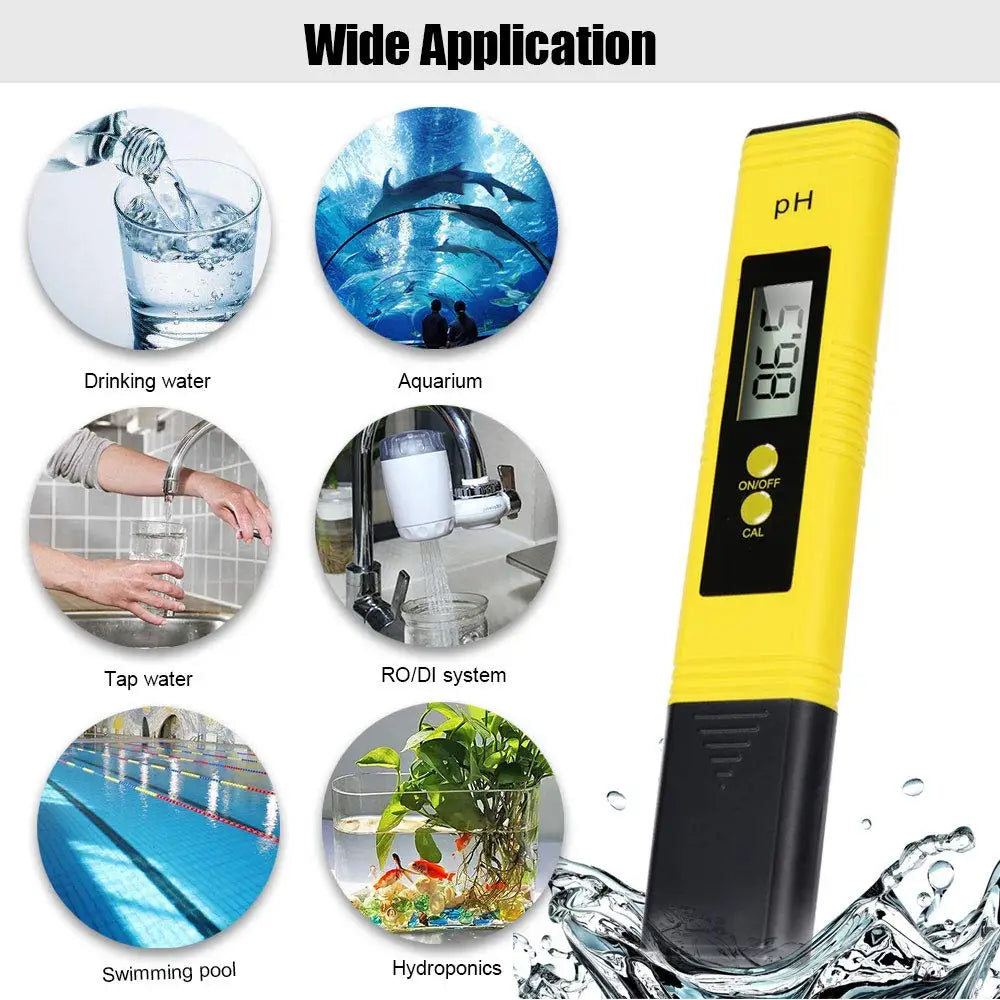 2pcs TDS PH Meter Digital Water Tester 0.01ph High Accuracy PH Meter 0-9990ppm Temperature TEMP PPM Tester