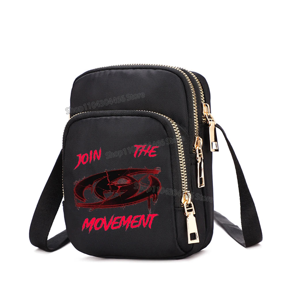 Ateez Merch Kpop Bag for Women Cell Phone Purse Crossbody Nylon Bags Shoulder Strap Handbag Female Teenagers Underarm Square Bag