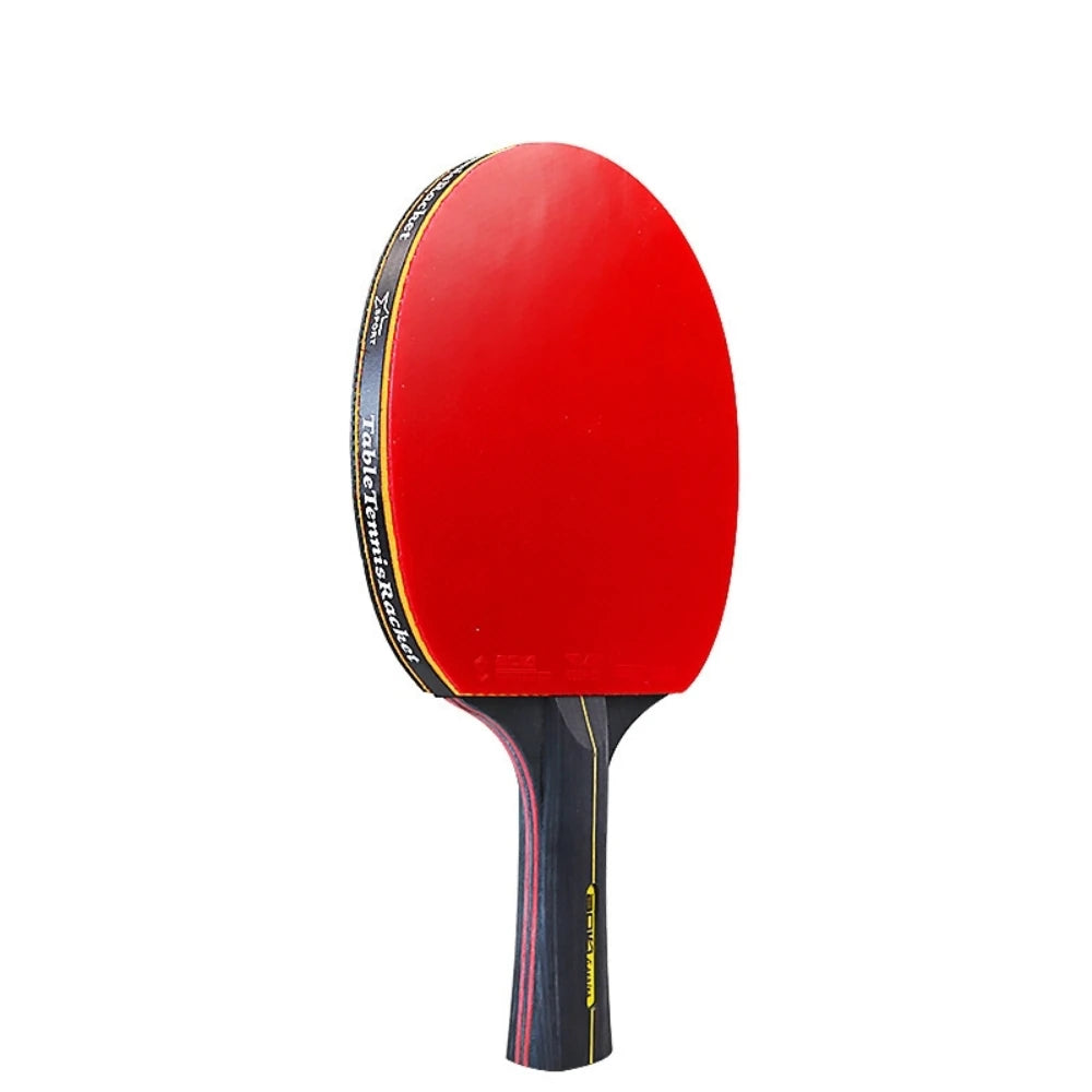 6 Star Table Tennis Racket 2PCS Professional Ping Pong Racket Set Pimples-in Rubber Hight Quality Blade Bat Paddle with Bag