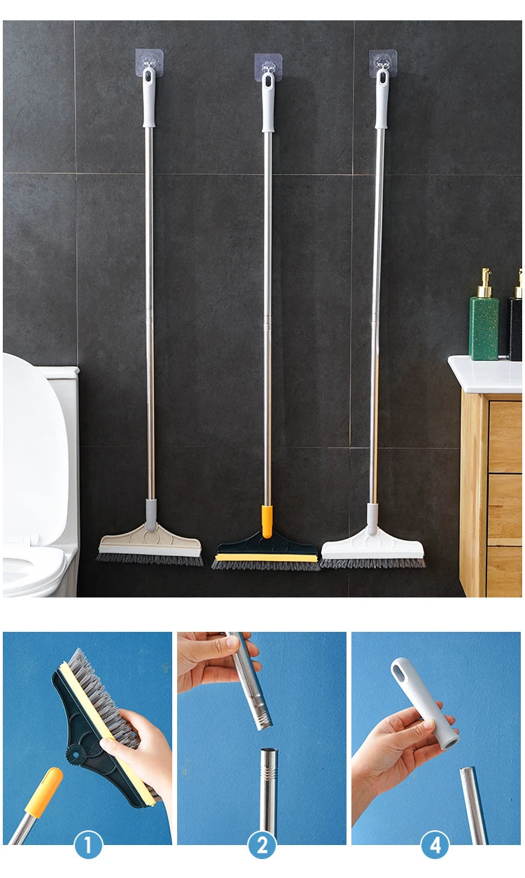 Bathroom Floor Brush Wash the floor Brush the ground Seam Brush Tile Long Handle Wall Wash Toilet Cleaning