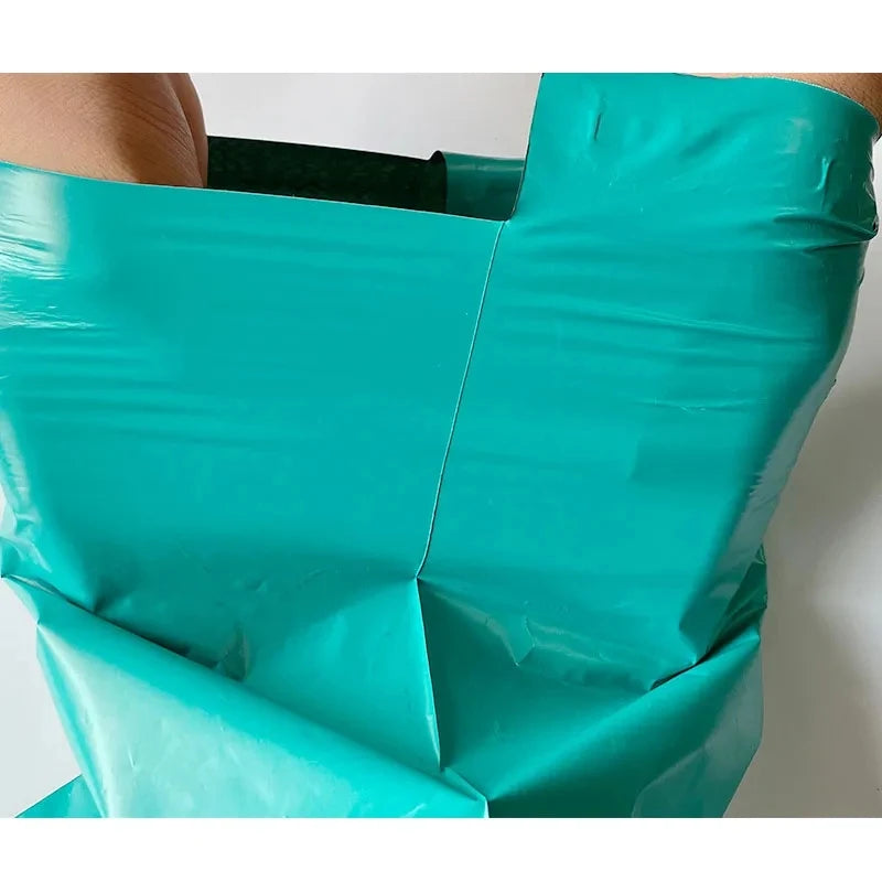 50Pcs/Pack Plastic Courier Green Bag  Express Packaging Bags Thicken Clothing Waterproof Mailing Bags Self Seal Envelope Pouch