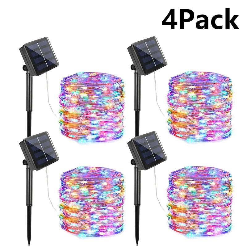 7M/12M/22/32M Solar Led Fairy Light Outdoor Festoon Led Waterproof Garland String Lights Christmas Party Garden Solar Lamp Decor