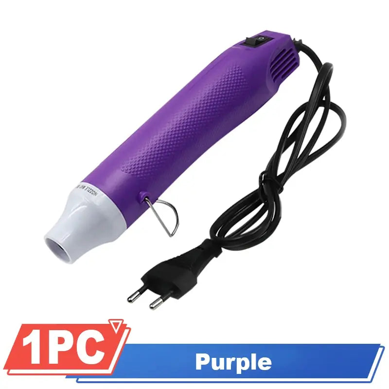 1Pcs 220V Hot Air Gun DIY Soldering Temperature Blower Gun Electric Power Hot Dryer Mini Heat Gun For Crafts Shrink Tubing Wrap