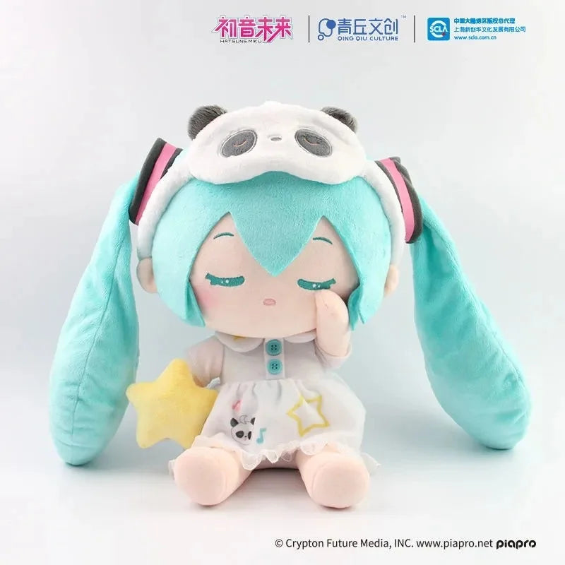 2024 New Genuine Vocaloid Hatsune Miku 2d Cute Sleep Doll panda Headphone Bag Kawaii Two-Dimensional Girls Birthday Gift