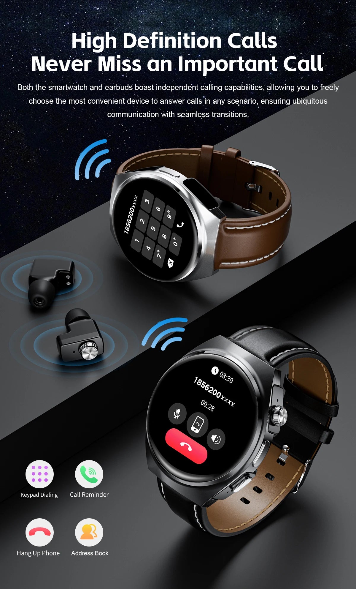 2024 New Smart Watch TWS Headset Two In One Wireless Bluetooth Dual Earbuds Call Health Monitor Sport Tracker NFC Smartwatch man