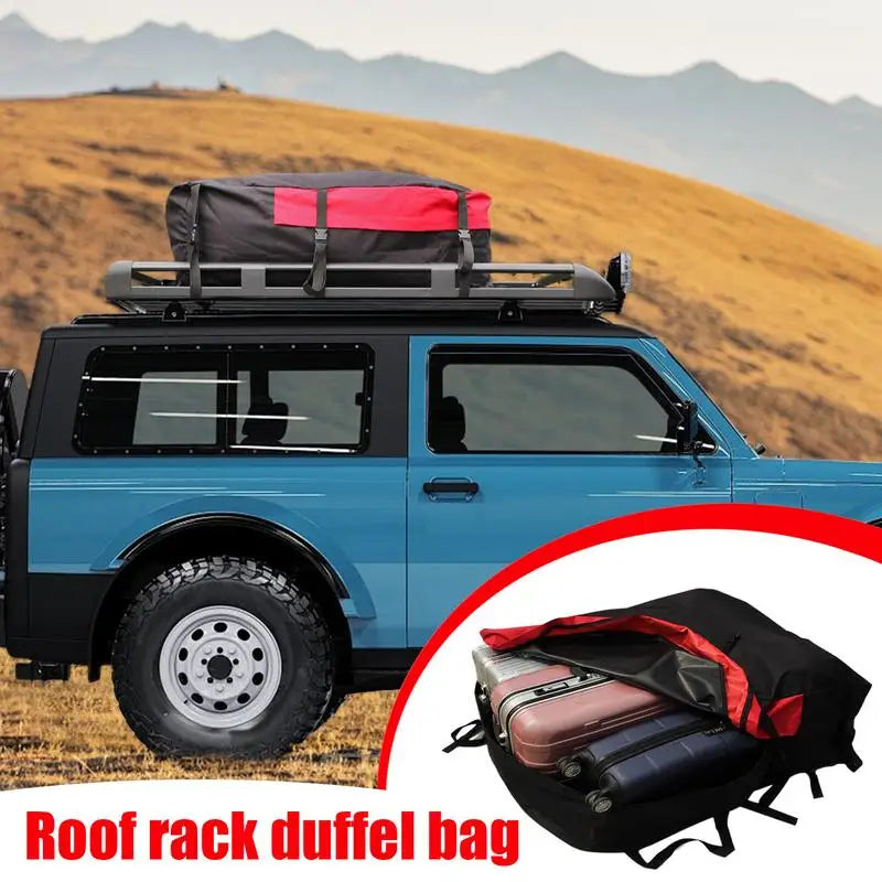 Cargo Box For Roof Rack Waterproof Roof Bag Roof Rack Luggage Box Travel Accessories Car Topper Luggage With Buckle Strap For