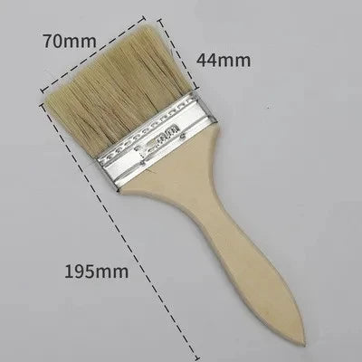 5pcs Paint Brush Wooden Handle BBQ Brush 1/2/4/5/6 Inch Soft Hair Painting Brushes for Wall and Furniture Paint Tool Set