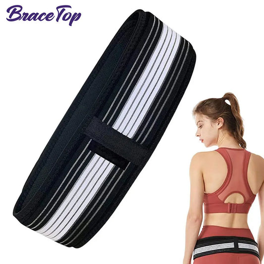 BraceTop 1 PCS Sacroiliac Hip Belt Adjustable Hip Support Belt Non-Slip Pelvic Support Belt Breathable Tailbone Protector Belt