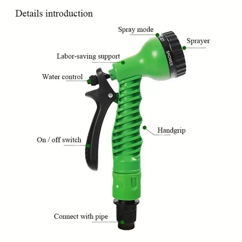 2024New, High-Pressure Expandable Magic Hose, Car Wash Pipe, Home Garden Watering Hose, Multi-Function, Gardening Cleaning,