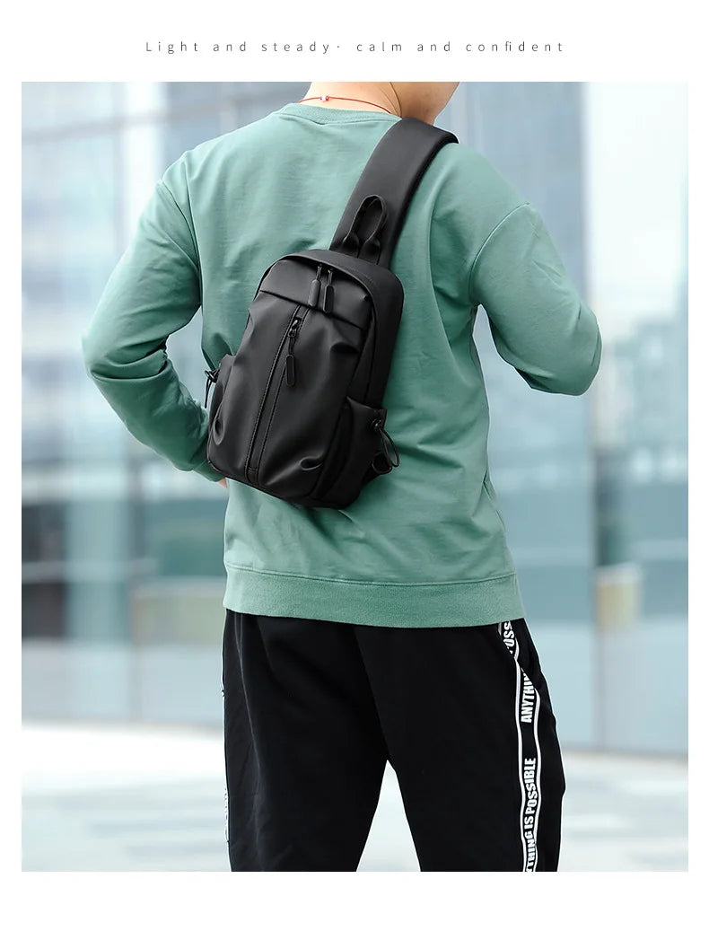 2023 New Multifunctional Chest Bag Men Chest Bag Outdoor Casual Fashion One Shoulder Crossbody Bag