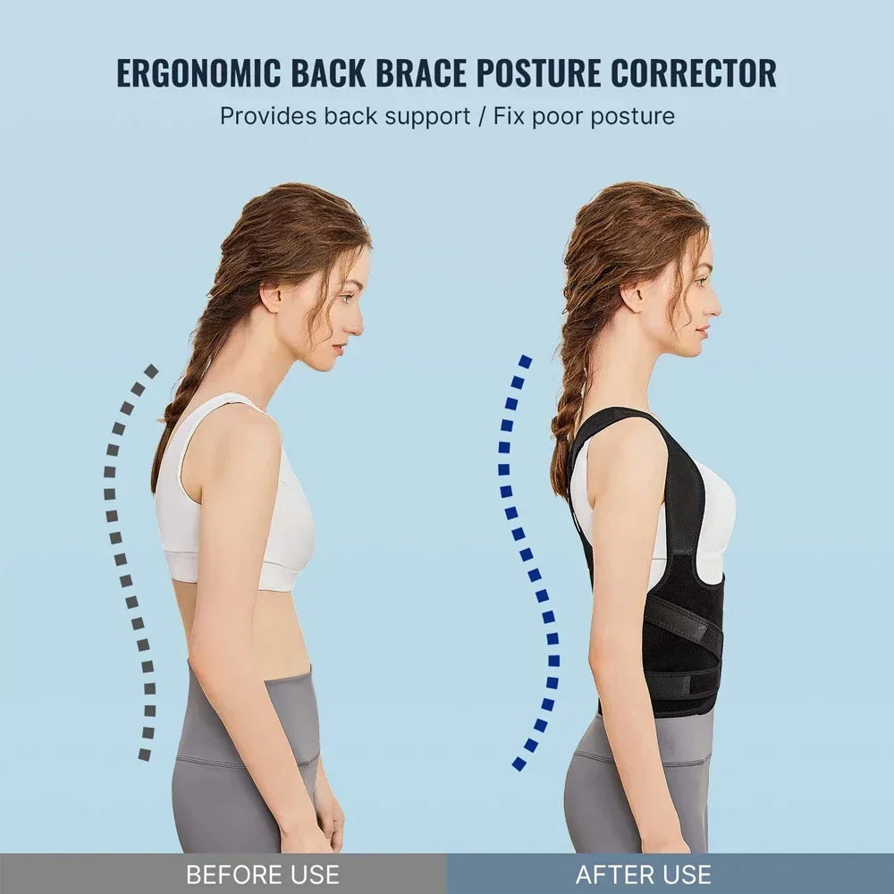 Back Brace Posture Corrector for Women & Men, Back Straightener Posture Corrector, Scoliosis and Hunchback Correction,Back Pain