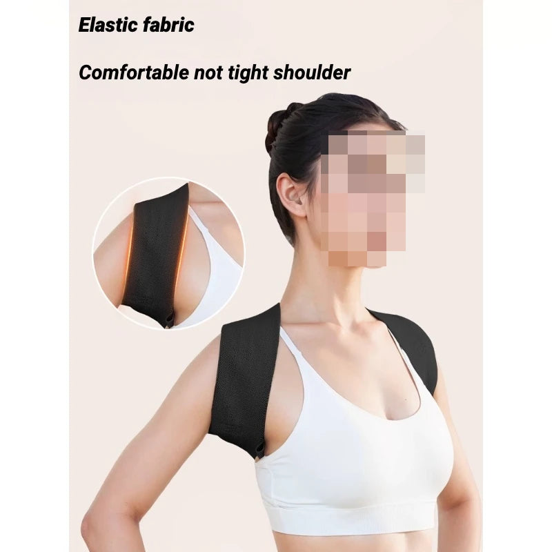 Adjustable Posture Corrector For Back Fitness, Suitable For Both Men And Women To Shape, Pull Up And Assist With Shoulder Straps