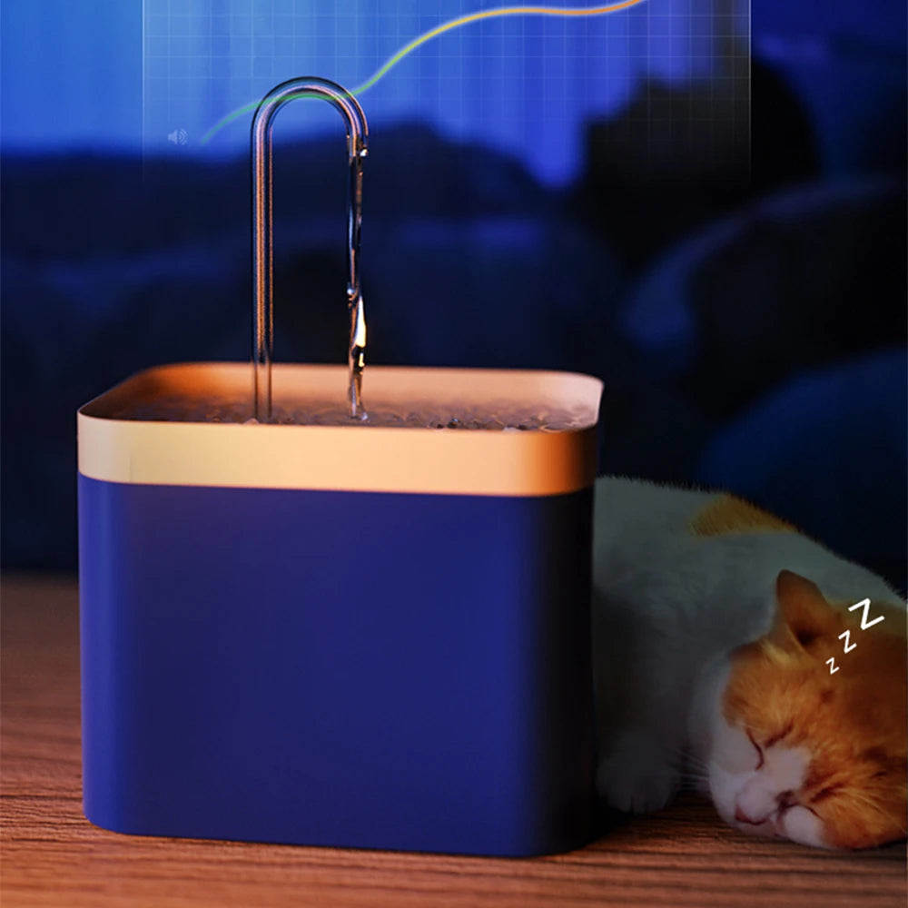 1.5L Automatic Cat Water Fountain USB Powered Electric Mute Pet Drinker Bowl Pet Drinking Dispenser Drinker for Cat Water Filter