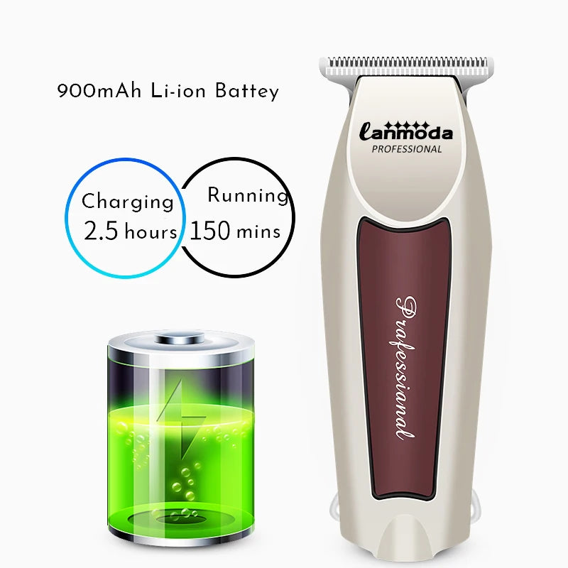 Bald Hair Clipper Professional Electric Barber Salon Detailer Trimmer for Man Rechargeable Cutter Machine Beard Shavers Razors